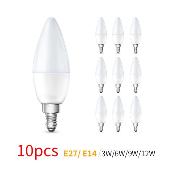 仕様: 商品名: LEDキャンドル電球 ベースタイプ: E27/E14 電圧: 3W/6W:220V(175-265V) 9ワット/12ワット/15ワット:85-265V LEDタイプ: SMD 28