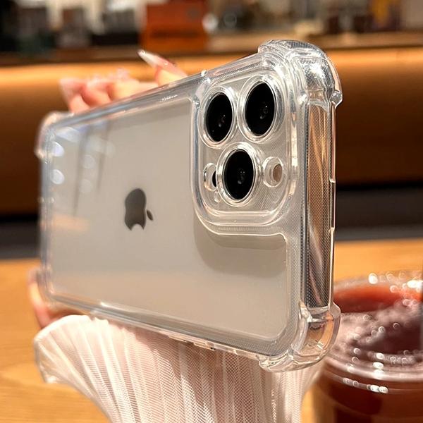 IPhone用の耐衝撃性のデラックス透明ケース,耐衝撃性,ソフト,耐衝撃性,i Phone 16 15 14 13 12 11 pro max x xs xr max 7 8 plus se2
