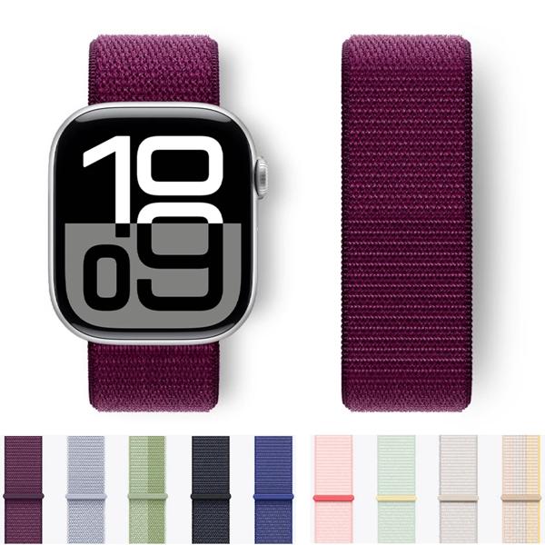 Apple Watch用ナイロンストラップ,Apple Watch用スポーツブレスレット,ウルトラシリーズ9,7,8,se,5,6,4,3,49mm,44mm,40mm,42mm,45mm,41mm 