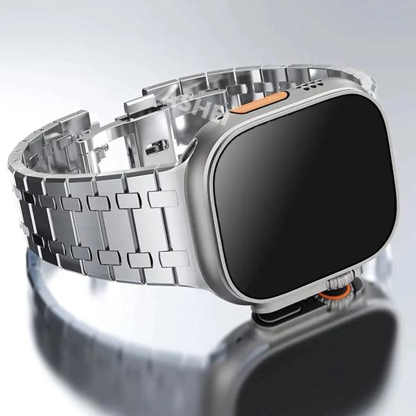 バンドの材質:ステンレス？ 起源:Cn (原点) style 1:for apple watch band style 2:for apple watch ultra 49mm band style 