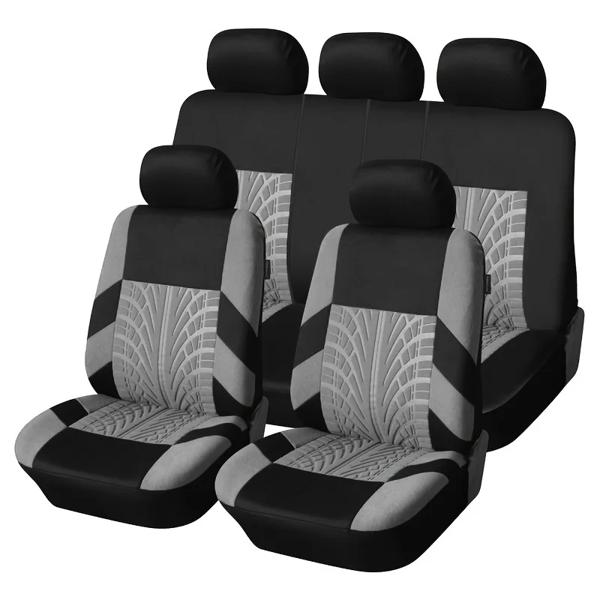 【商品名: ユニバーサルシートカバーy33374 [数量]: 5つのヘッドセット、2つのフロントシート、1つのリアシート、1つのリアバックレストを含む5つのシート 2つの座席には2つのヘッドカバーと2