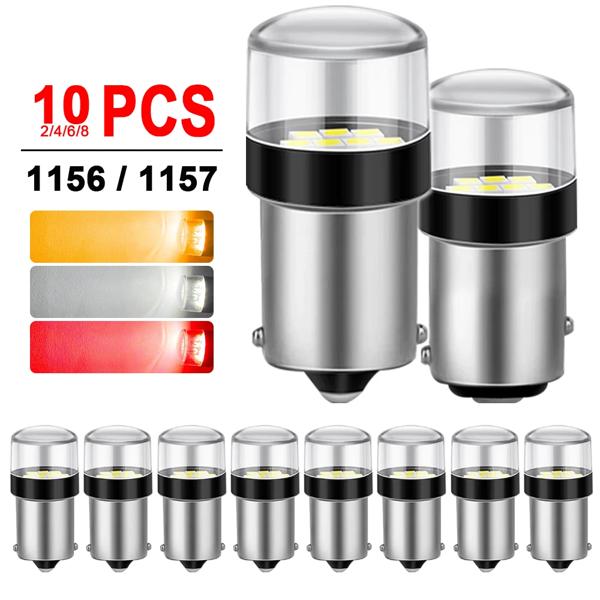 LEDチップタイプ: 3030 smd (3mm × 3mm) LEDチップ数量: 10個 明るい色: 白/黄/赤 Socketタイプ: 1156 ba15s p21w LED 1157 bay15d