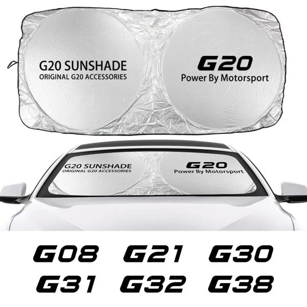 車のフロントガラスサンバイザー,bmw g20 g30 g31 g01 g21 g05 g12 g15 g02 g07 g08 g11 g32 g38 g06 g14 g16,カーアクセサリー機能: 