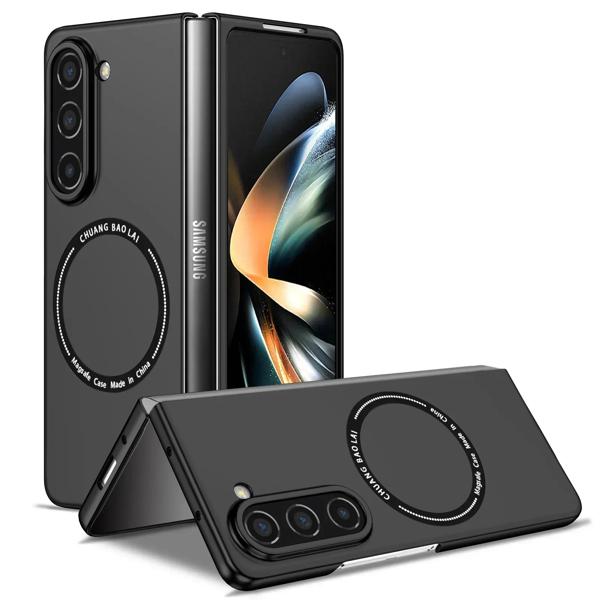 ファッション超薄型磁気 Magsafing ケース三星銀河 Z フリップ 6 5 4 3 2 1 4 グラム 5 グラム倍 6 5 4 3 2 1 ワイヤレス充電カバー