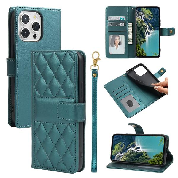 フラップ付きレザーウォレットケース,i Phone用保護ケース16 15 14 13 12 11 pro max mini xs max x xr 8 7 6 6s plus se4カード,ストラップ
