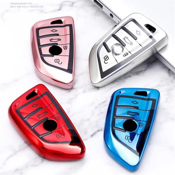 仕様: -100% 新品 素材: ソフトtpu -カラー: シルバー、ブルー、レッド、ピンク パッケージ内容: 車のキーカバー1個 (キーは含まれていません) セールスポイント: -さまざまなブランド