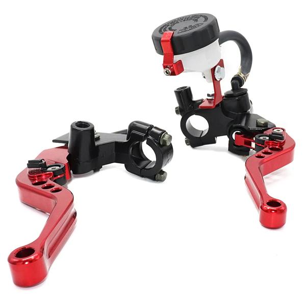 製品名: クラスa 7/8直径22mmディスクブレーキcncハンドル大型オイルカップアッパーポンプクラッチアセンブリ 製品素材: 高度なフルcncアルミニウム合金ハンドルミラーベース 商品単価: 左右