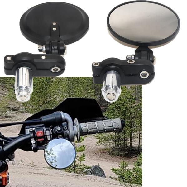 ユニバーサルモーターサイクルミラー,アルミニウム,ブラック,22mm,サイドミラー,モーターアクセサリー 仕様: レンズタイプ: 球面ミラー シェル素材: アルミ レンズ素材: ガラス 色: 黒 製品