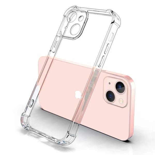 厚い耐衝撃シリコンクリア電話ケース i Phone 11 12 13 14 15 16 プロマックスミニ X XS XR 7 8 プラス SE2 透明ソフトカバー