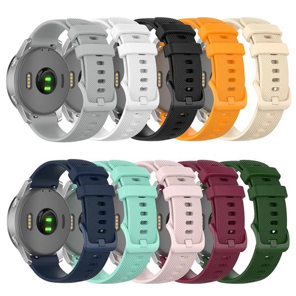 Garmin Vivoactive 3 4 4s用シリコンストラップ,交換用,Garmin Venu 2 2sスマートウォッチバンド用,18mm,20mm,22mm ガーミンvivomove3s用ガー