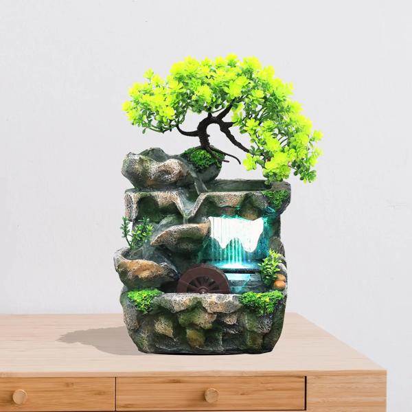 説明:【素材】デスクトップ噴水像は、高品質の樹脂素材で作られており、手描きで、軽量で耐久性があり、細かい仕上がりです【サイズ情報】この屋内噴水デスクトップ装飾 (lxwxh) は約18cm x 15c