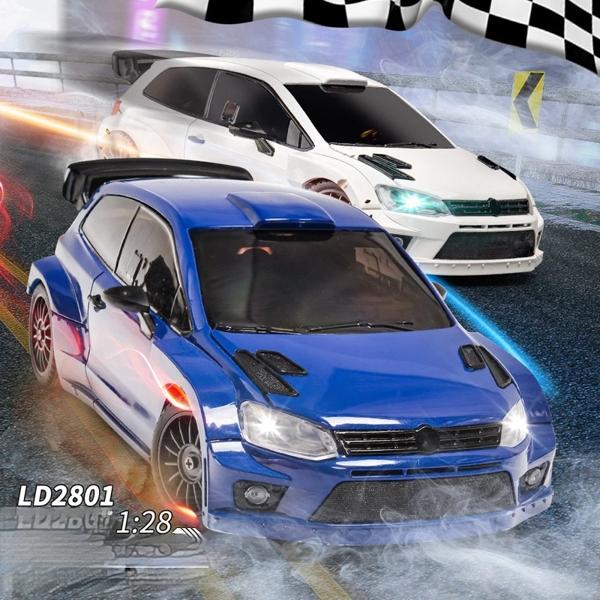 品番：LD2801製品名: 1:28 2.4G POLO R 完全比例四輪駆動ドリフトリモコンカー製品サイズ: 16.8 * 5.7 * 8.2CMカラーボックスのサイズ: 20 * 19 * 13.