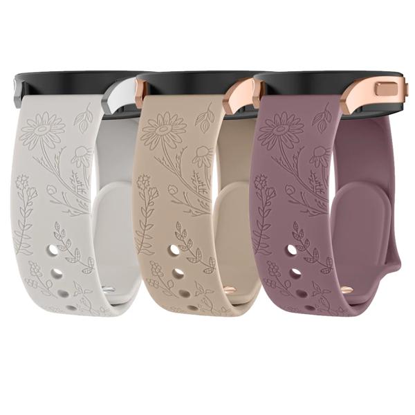 多用性があるブランド:サムスン銀河 性:男女兼用 モデル番号:20mm Flower Engraved Bands 留め金タイプ:Bands For Samsung Galaxy Watch 6/5/