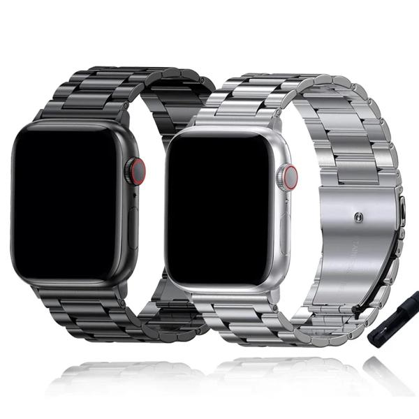 Apple Watch用スチールストラップ,iwatchシリーズ7 8 9 10 se 3 4 5 6,44mm,40mm,45mm,41mm,ultra 2 49mm,42mm,46mm