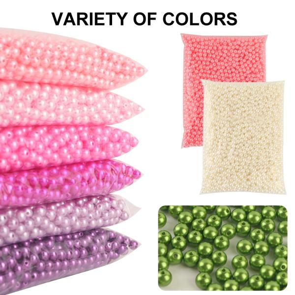 商品名：ABSストレートホールイミテーションパールタイプ: 水ミルパール材質：プラスチック/樹脂加工技術：染色シングルサイズ:3mm[1000個/袋]、4mm[700個/袋]、5mm[500個/袋]、