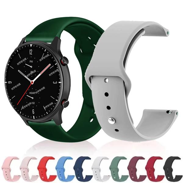 22 ミリメートルブレスレットシリコン Pемешок GTR4 バンド Huami Amazfit GTR 3 プロ GTR 4 時計ストラップ GTR3/GTR2/2e ストラトス 3 2S 47