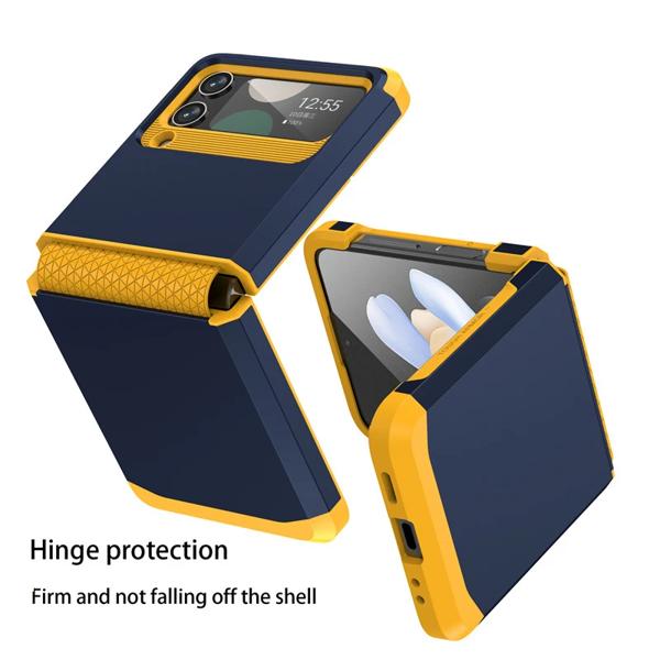 Telescopic Hinge Silicone Case For Samsung Galaxy Z Flip 3 4 5 6 5G Shockproof Back Cover For Samsun