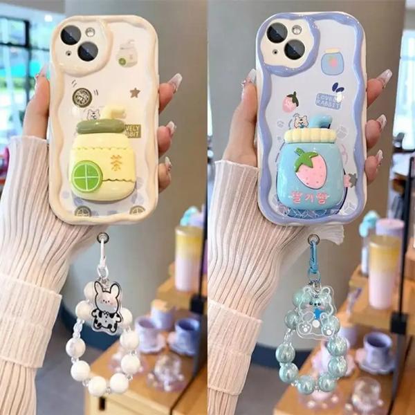 オッポレノ用3Dピンクチェーンケース,7,11,6,4,8 pro,11f,5f,5 lite,8t,find,x3 lite,a18,a98,a78,a58,a79,5g,a38,a57,a77,4