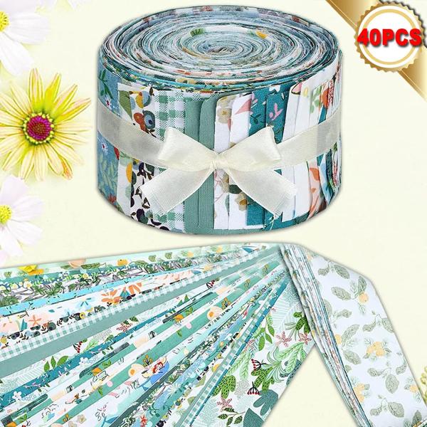 名前: ツイルプリント綿生地厚さ：薄い/中厚サイズ: 6.5*25cmパッケージ内容: 40 個/パック、用途: パッチワーク、おもちゃ、スクラップブッキング、一般的な DIY プロジェクトに最適です
