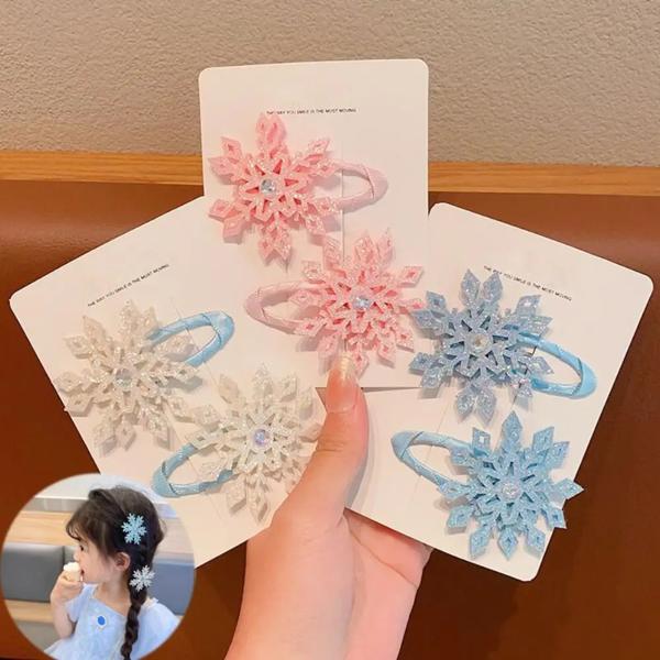 真新しい高品質 Type: スノーフレークヘアクリップ サイズ: 約5cm Color: 写真のように 用途: クリスマス、毎日のヘアデコレーション クリスマスのヘアデコレーションに適しています。 パ
