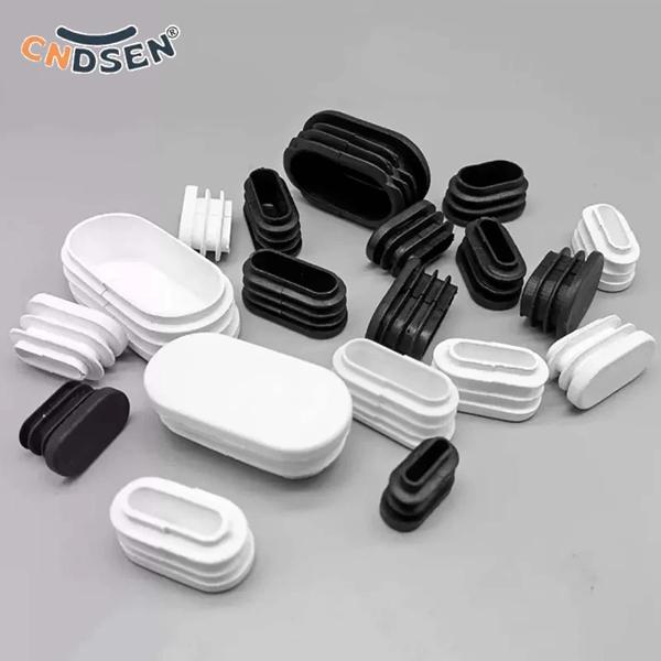 Name:楕円形パイププラグ Material:PP Plastic Color:Black/White 形状: 楕円形 サイズ：幅×長さ (EG:10x20mm) 特徴: 1.滑らかで厚く、圧力や摩