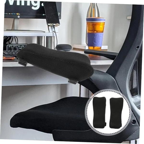 オフィスチェアアームレストパッドのセット、肘サポート、低反発フォーム、アームサポート