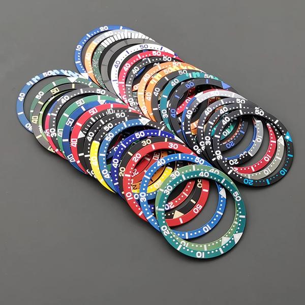 メンズウォッチケース,フラットアルミニウムインサートケース,nh36,nh35,ファッションパーツ,skx007,skx009,srpd,38mm x 31.5mm