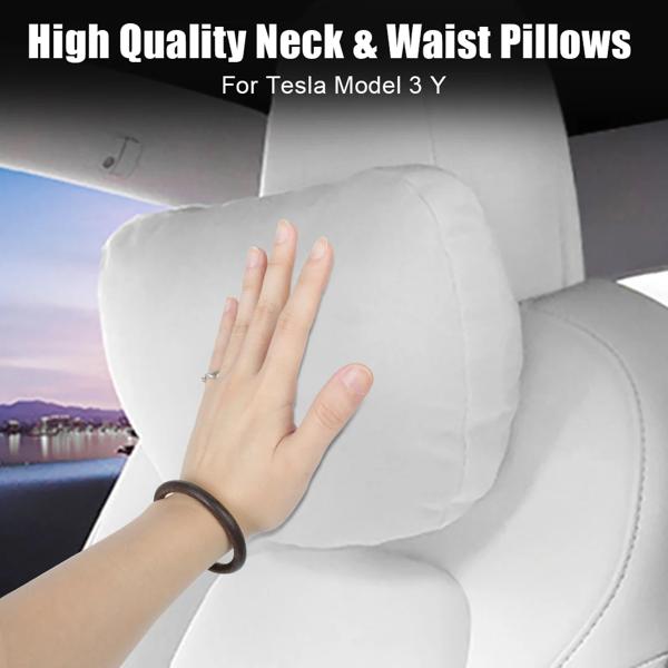100% 新品、高品質。 特にテスラモデル3年の場合は、他のほとんどの車用のniversal。 人間工学に基づいたデザインで、長時間の運転で頭/腰のレストに非常に役立ちます。 コットン素材,快適,b再