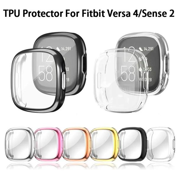 真新しい高品質。 Fitbit versa 4スマートウォッチ用に特別に設計されています。 衝突、咬傷、引っかき傷に対する日常の保護を提供します。 正確なスリット設計により、充電時にハウジングを取り外