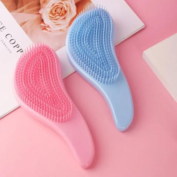Portable Magic Handle Hair Comb Anti Static Massage Hair Brush Detangle Shower Massage Hairbrush Com