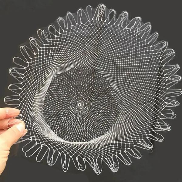 Describe 100%新品、高品質 素材: ナイロン サイズ：小目直径30/40/50/60cm 色: ホワイト 特徴： 1.二重編組ワイヤー、高品質の素材で作られ、滑らかで耐腐食性があり、丈夫で
