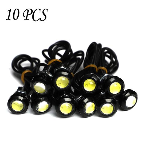 10 ピース/パック 23/18 ミリメートル車のイーグルアイ DRL Led デイタイムランニングライト LED 12V バックアップ逆転駐車信号自動車ランプ DRL 車のスタイリング Featur