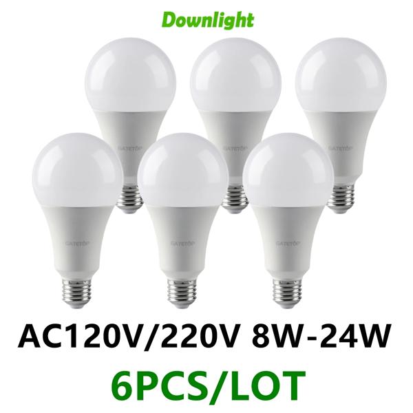 LED 電球ランプ E27 B22 AC220V AC110V 電球実電力 24 ワット 20 ワット 18 ワット 15 ワット 12 ワット 9 ワット 8 ワットランパーダリビングルームホーム 