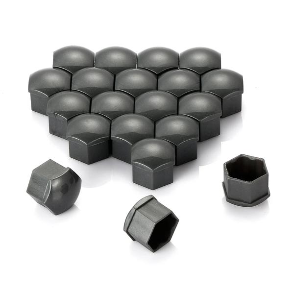 20Pcs Universal 17mm Plastic Car Wheel Nut Covers Bolt Caps For Audi A3 A4 B8 B9 A5 Q3 Q5 Q7 A6 A7 A
