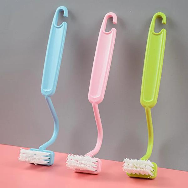 カラー: ブルーグリーンピンク ハンドル素材: プラスチック 製品サイズ: 7.87インチx 1.37インチx 1.37インチ 材料: プラスチック 【用途の広い湾曲】トイレクリーナーブラシは、トイレ
