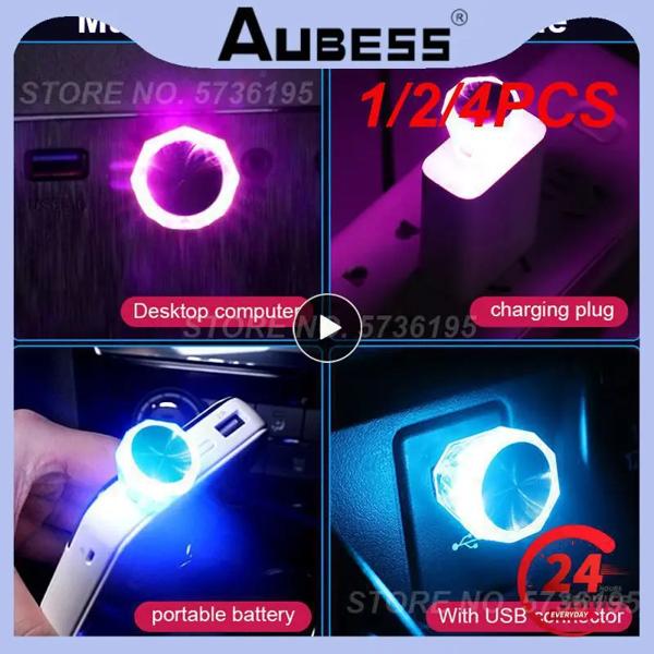 USBカーランプ,ワイヤレスフラッシュ,カラー,装飾ライト,常夜灯,モバイルコンピューター電源,1,2,または4ユニット 説明: 製品名: USBナイトライト 製品サイズ: 30*20mm 製品重量: