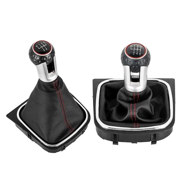 車のギアシフトノブ,ゲートルブーツカバー,スティックレバー,シフター,ハンドボール,vw Golf 5,mk5,r32,gtd,gti,Golf 6,mk6,r20,2004-201