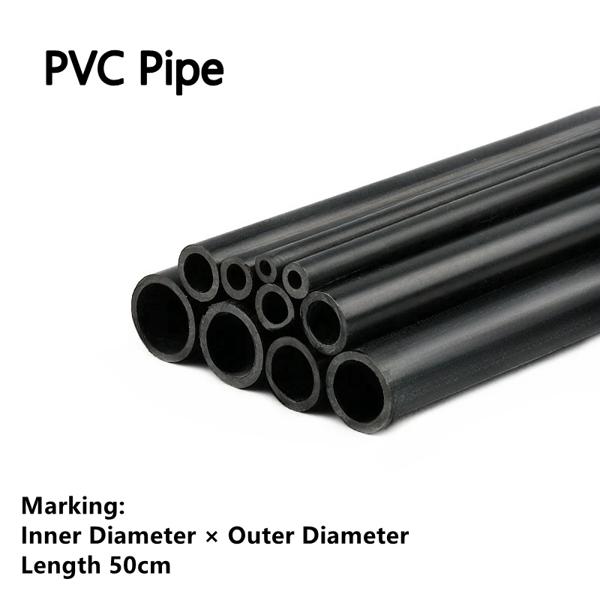 水族館用の黒いPVCパイプ,長さ50cm,外径5〜19mm,水族館の付属品,庭の灌漑,DIY,3〜10個 大量購入をご希望の場合は、お問い合わせください。 詳細を計算し、適切な価格を提供します。 詳細