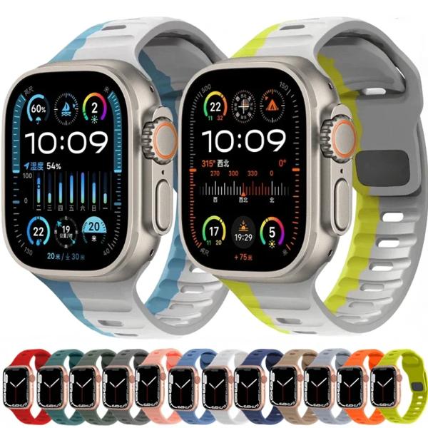 Hignに関係する化学物質:なし 多用性があるブランド:リンゴ モデル番号:for apple watch silicone strap 留め金タイプ:Buckle 条件:新しくて、ラベルがついていま