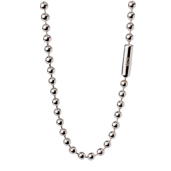 Justneoソリッド925スターリングシルバーボールチェーンネックレス16-36インチ、ペンダント用ベーシックチェーン アイテム: 925スターリングシルバーボールチェーンネックレス Sku: jn