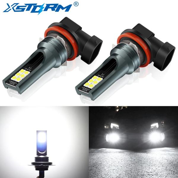 2 個 H8 H11 LED 電球 H16 JP 9005 HB3 9006 HB4 LED ランプ超高輝度車のフォグランプ日中運転ランニングライト 12V 6000K ホワイト 仕様： - 新しい 