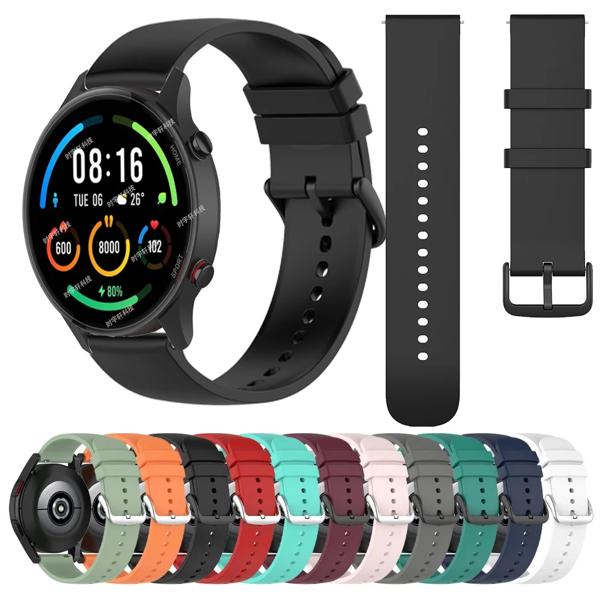 シャオ mi 時計 2 プロストラップシリコーンブレスレット mi 時計 S3 カラー 2 S1 アクティブプロ S2 42 46 ミリメートルスマートウォッチバンドコレアアクセサリー 1.ウェアラブ