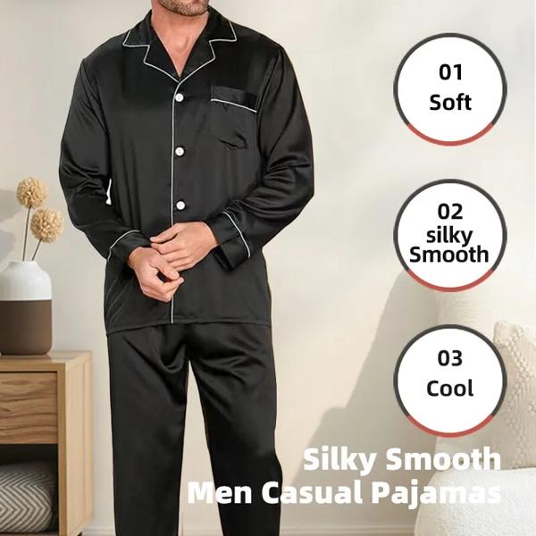 男性用パジャマ,柔らかく絹のようなパジャマ 製品情報: スタイル: カジュアル サイズ: l,xl,2xl,3xl,4xl 重量: l: 55-60kg、xl: 60-65kg、2xl: 65-70k