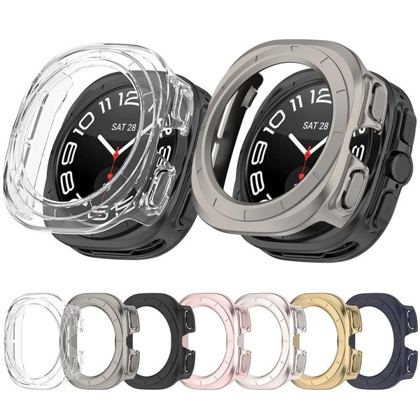 サムスンギャラクシーウォッチ用マットウォッチカバー,7ウルトラ用保護ケース,47mm サムスンギャラクシーウォッチultra (SM-F705L) 用