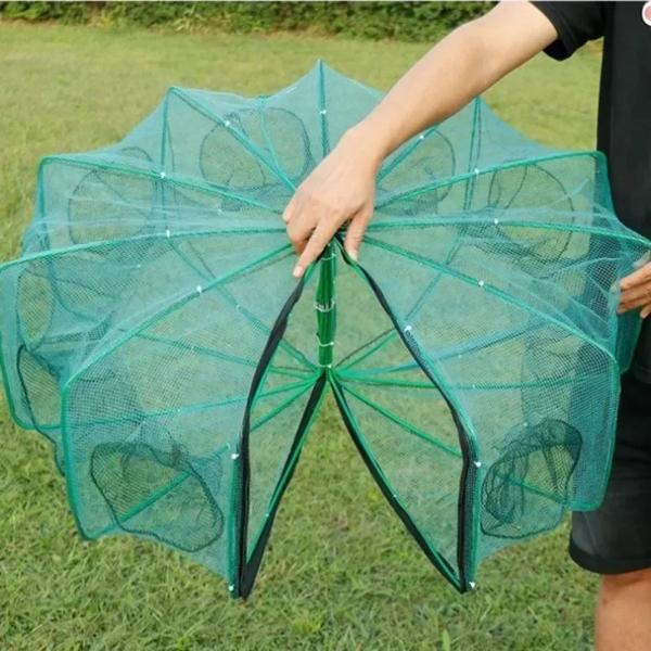 折りたたみメッシュ漁網,六角形の八角形,6/8穴,魚のエビの自動トラップ,ザリガニの餌,キャストメッシュトラップ 仕様: 機能: -簡単で使いやすく、インストールする必要はありません。ハンドルを引くだ