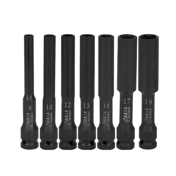 浅い耐衝撃ソケット,長さ128mm,1/2ドライブ,7mm,8mm,9mm,10mm,11mm,12mm,13mm,14mm,15mm,16mm,17mm,18mm,19mm,21mm,22mm 24