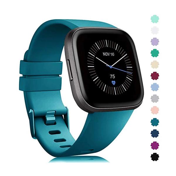 Fitbit Versa/Versa2/Lite スマートウォッチ交換バンド用ストラップ Fitbit Versa 2 リストベルト用スポーツシリコンブレスレットバンド クラシックなデザイン: このバ