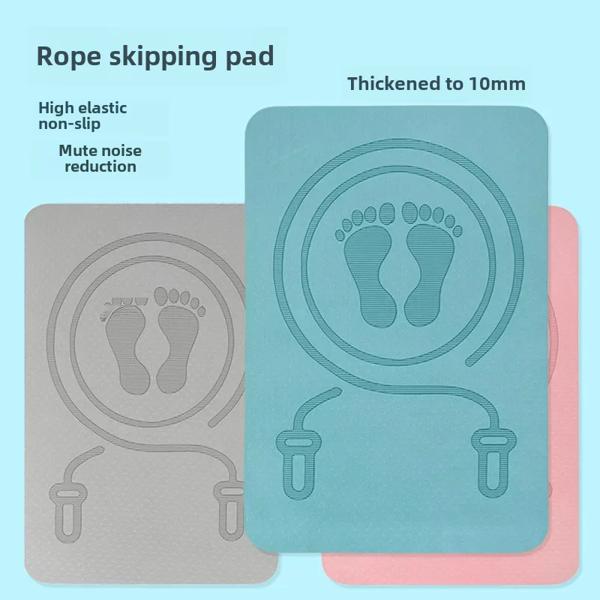 Tpe-滑り止めの正方形の衝撃吸収マット,フィットネス,屋内用の厚いヨガマット,防音,家庭用