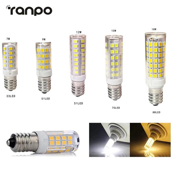 ミニセラミック電球,e14,7w,9w,12w,15w,18wled,トウモロコシの形,ハロゲンランプの代わり,家のシャンデリアの装飾,寝室 仕様: ？？ワット数: 7w-24w (70w-120wハ