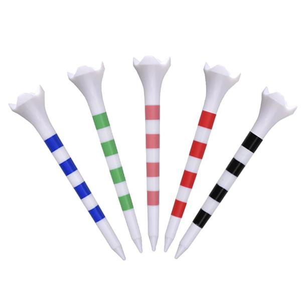 色: 黒、青、赤、緑、ピンク 材料: プラスチック サイズ: 70/83mm パッケージが含まれています: 20個のゴルフTシャツ